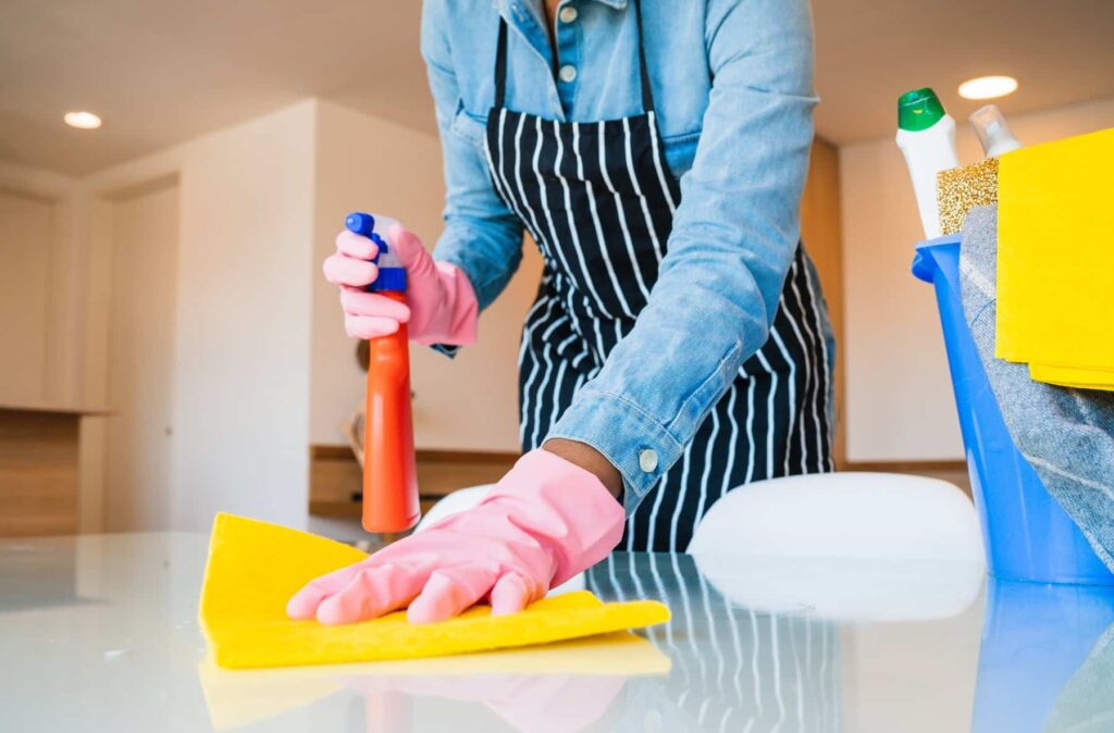 نظافت اصولی منزل، ضدعفونی کردن، استخدام نظافتچی